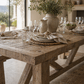 Portia Minimalist Dining Table in Reclaimed Teak – Natural Resort Style