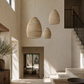 Celina Handwoven Rattan Pendant Light Shade | Oversized Natural Ceiling Pendant (4 Sizes)
