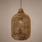 Serene Pendant Lamp with Natural Teak Wood Accents