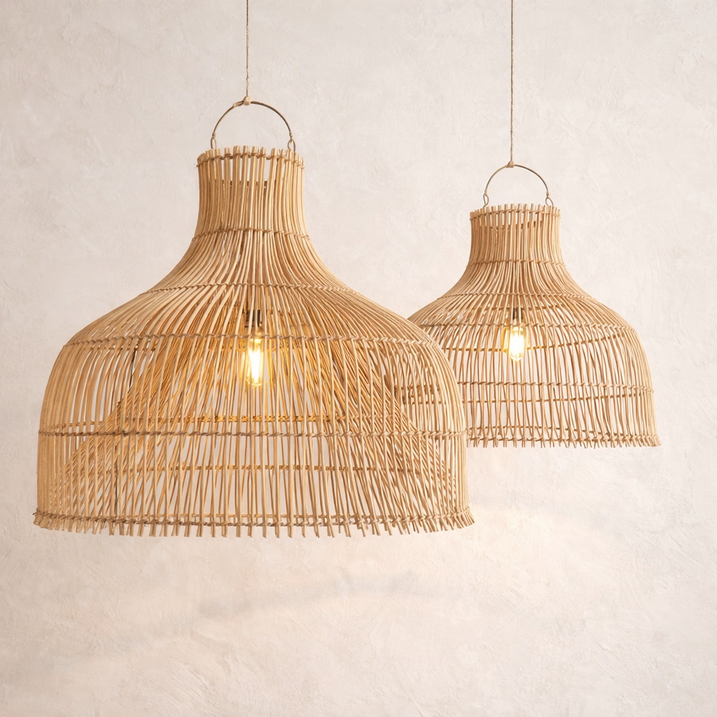 Solara Natural Rattan Pendant Light