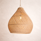 Julian Organic Woven Rattan Hanging Lamp – Natural & White Resort Style