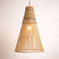 Anya Rattan Pendant Light – Hand-Woven Bell-Shaped Coastal Hanging Lamp