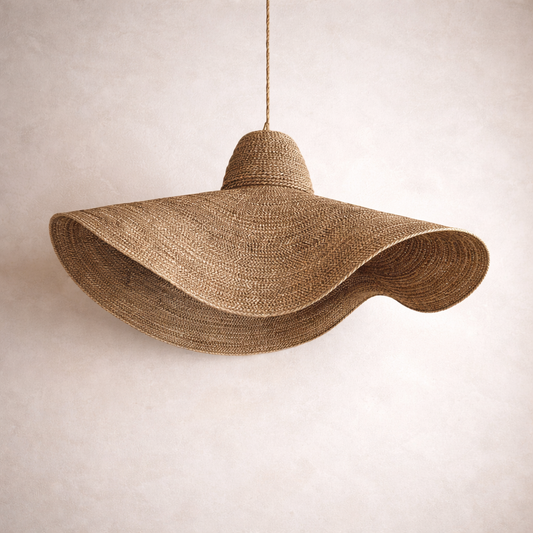 Linton Island-Luxe Hanging Lamp – Organic Seagrass Resort Series