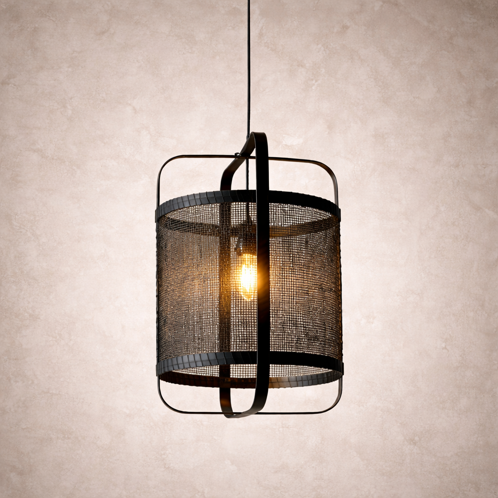 Raymond Black Bamboo Pendant | Sustainable Hanging Lamp
