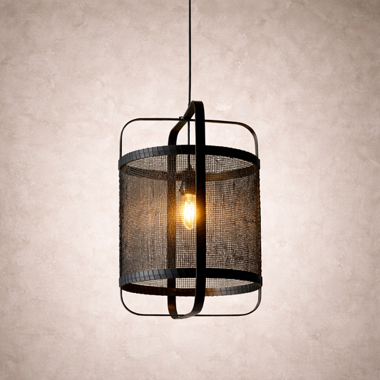 Raymond Black Bamboo Pendant | Sustainable Hanging Lamp