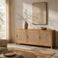 Rattan & Teak 3 Door Oslo Sideboard