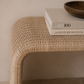 Paola Rattan & Hardwood Bench – Reinforced Accent Seating