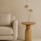 Angelina Solid Wood Decorative Round Table