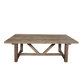 Portia Minimalist Dining Table in Reclaimed Teak – Natural Resort Style