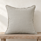 Noa Raw Linen Pillow Cover – Stone