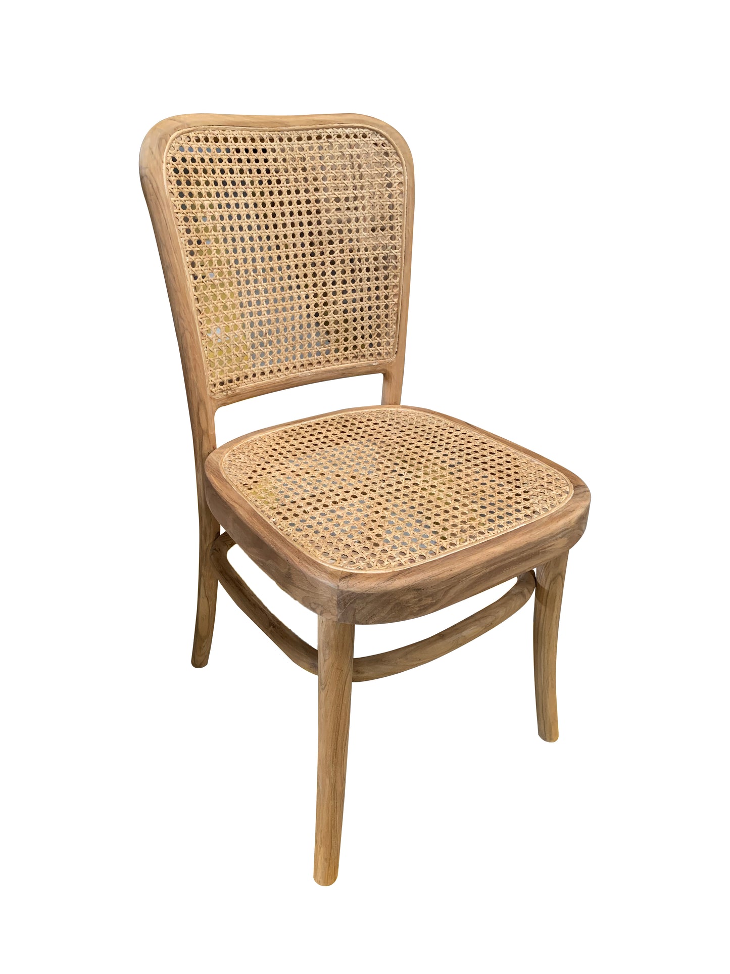 Wicker chair with a white background