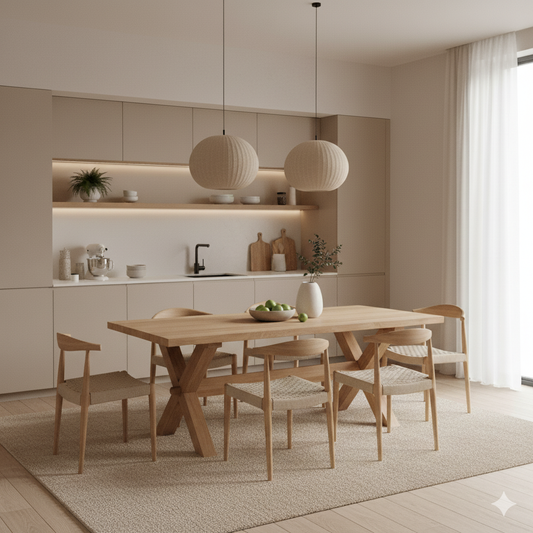 Dining Table Teak Oslo Recycled Solid