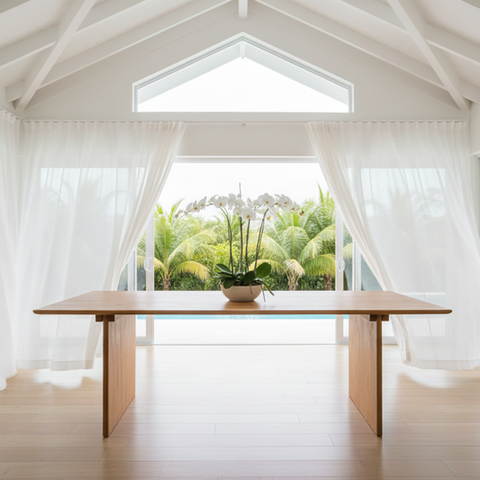 Uma Handcrafted Recycled Solid Teakwood Table – Timeless Elegance & Durability