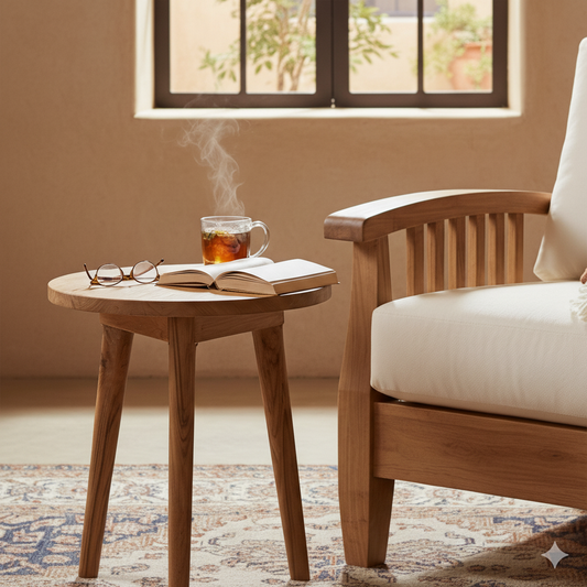 Sidetable Oslo Teak Round