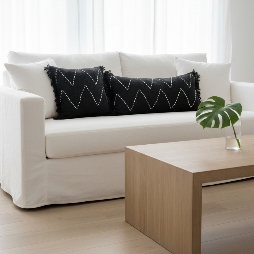 Handmade Arabica Pillow Cover – 100% Organic Cotton Decorative Pillow Case