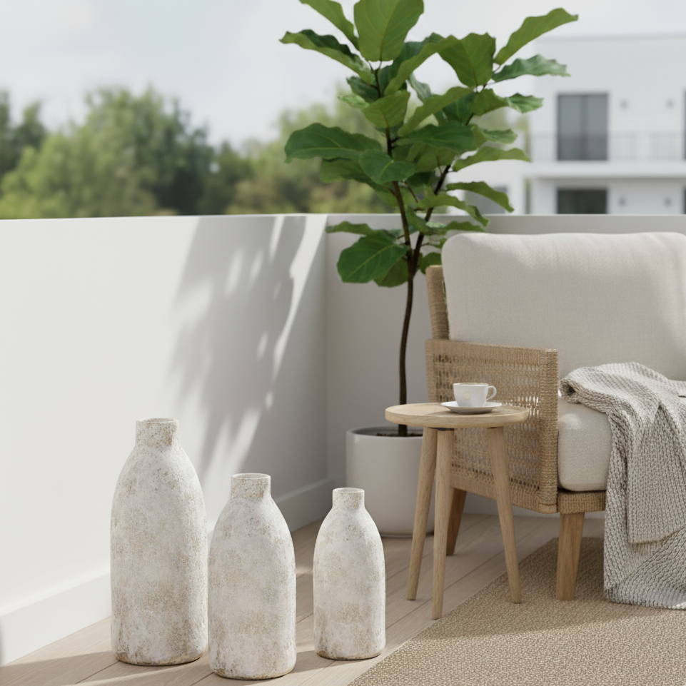 Zeus Tall Rustic Pot