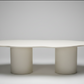Dalga Sculptural Concrete Dining Table - Organic Cement Fiber