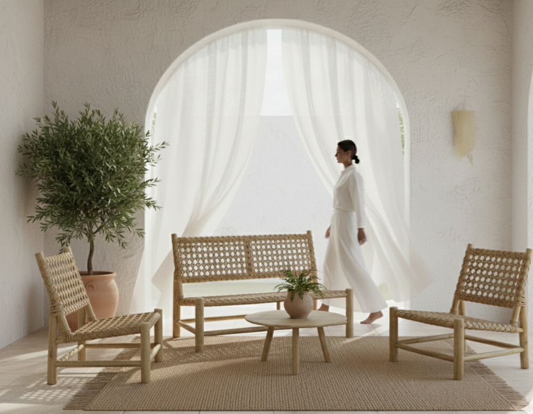 River set of Rattan Sofa