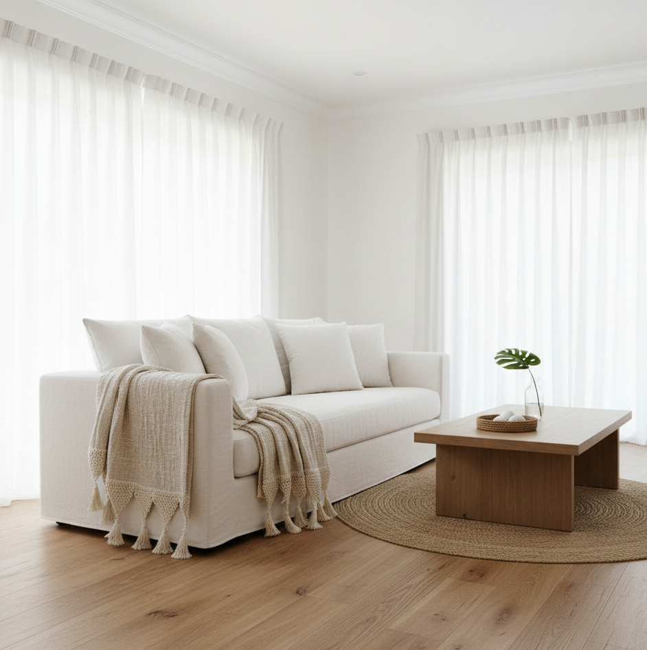 Delilah Handmade Bali Blanket – 79" x 51" Hand-Stitched Cotton Decorative Throw