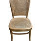 Wicker chair with a white background