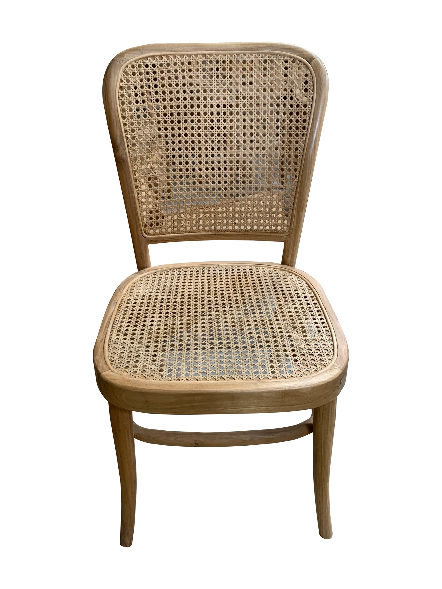 Wicker chair with a white background