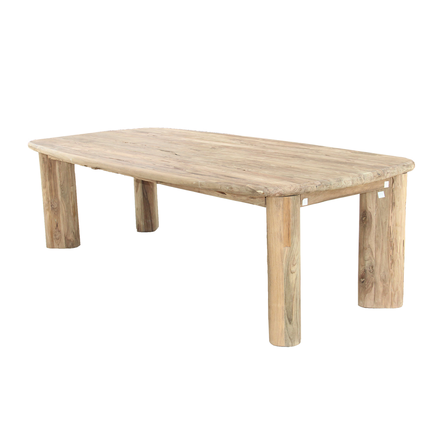 Magnus Modern Dining Table – Natural Wood & Brown Two-Tone Finish