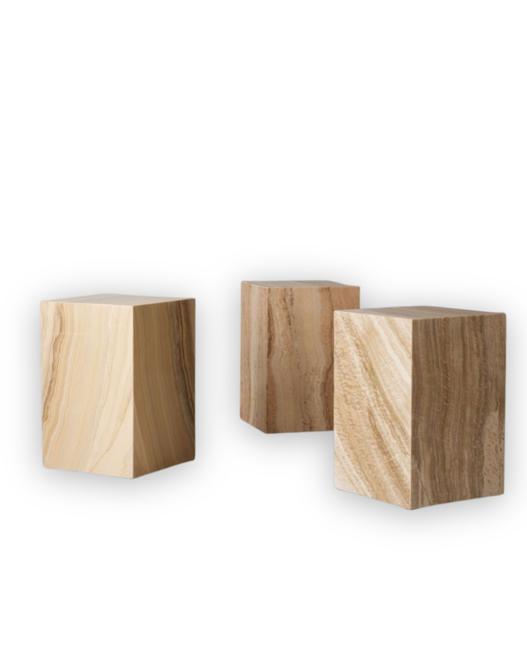 Haines Onyx Stone Side Table / Stool