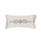 Cruz Hand-Embroidered Cotton Pillow – Natural