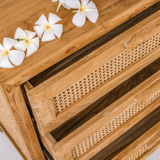 Chest Of Drawers Kenya Rattan 3 Drawer