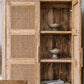 Cabinet Oslo Rattan Tall/White Wash