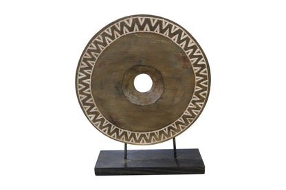 Jaya Artisanal Wood Totem – Minimalist Tropical Statement Decor