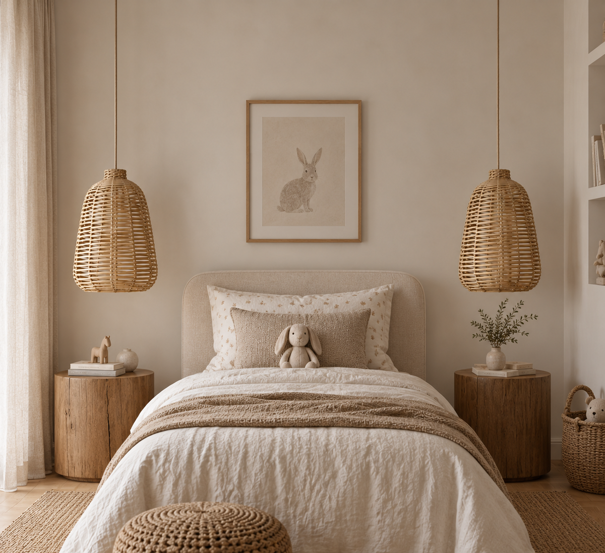 Thalina Mini Handwoven Rattan Pendant Lampshade