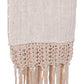 Throw Marina Jute Cotton With Crochet