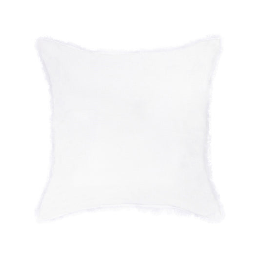 Throw Pillow White Freya Linen Euro