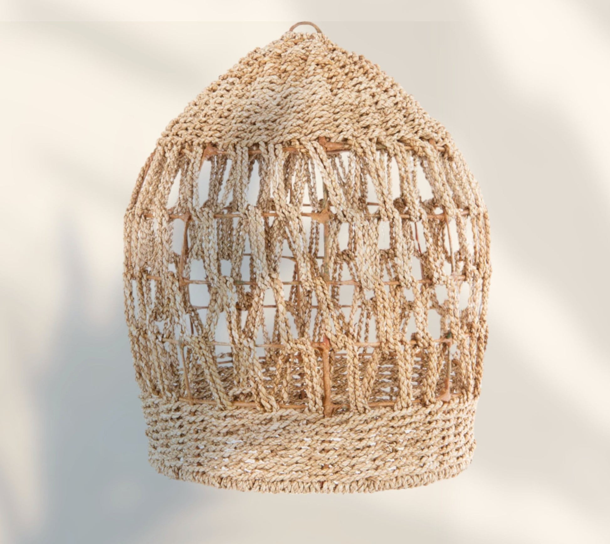 handmade pendant light seagrass