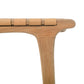 Michigan Bar Chair Solid Teak Wood and Leather Seat
