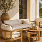 Plumeria Davos Solid Teak Lounge Set – Luxury Outdoor & Indoor Patio Furniture