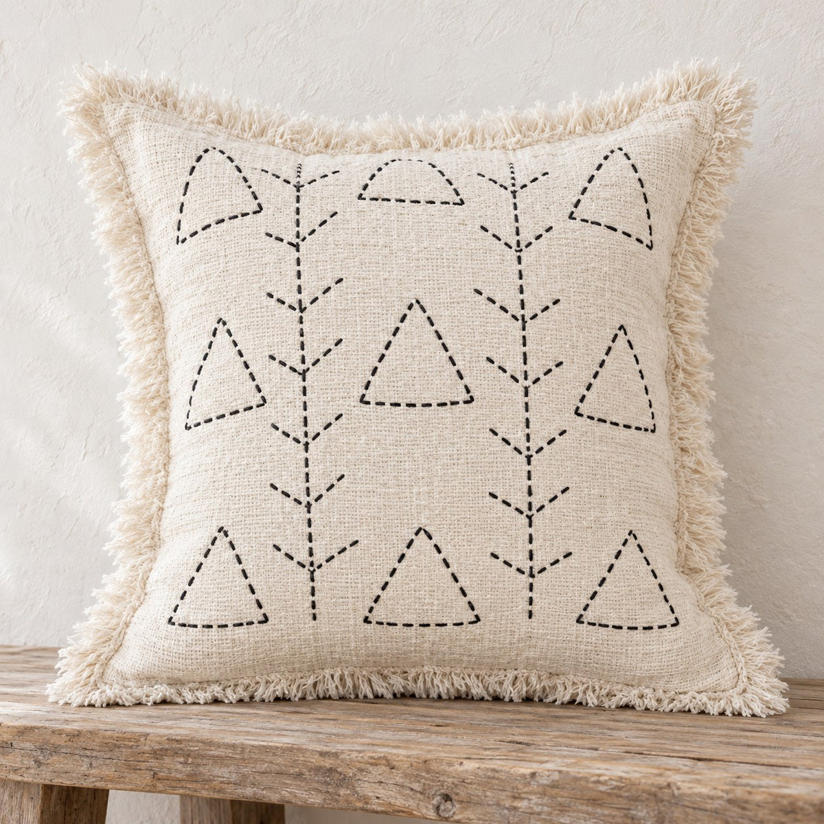 Sena Hand-Stitched Cotton Pillow