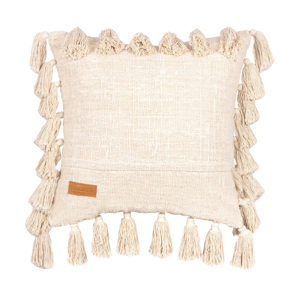 Natural Joshua Tassel Cushion