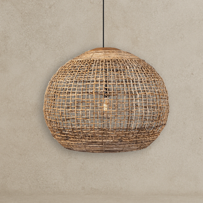 Noble Handwoven Natural Pendant Light