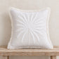 White Nora Handmade Cotton Coconut Palm Pillow Cover