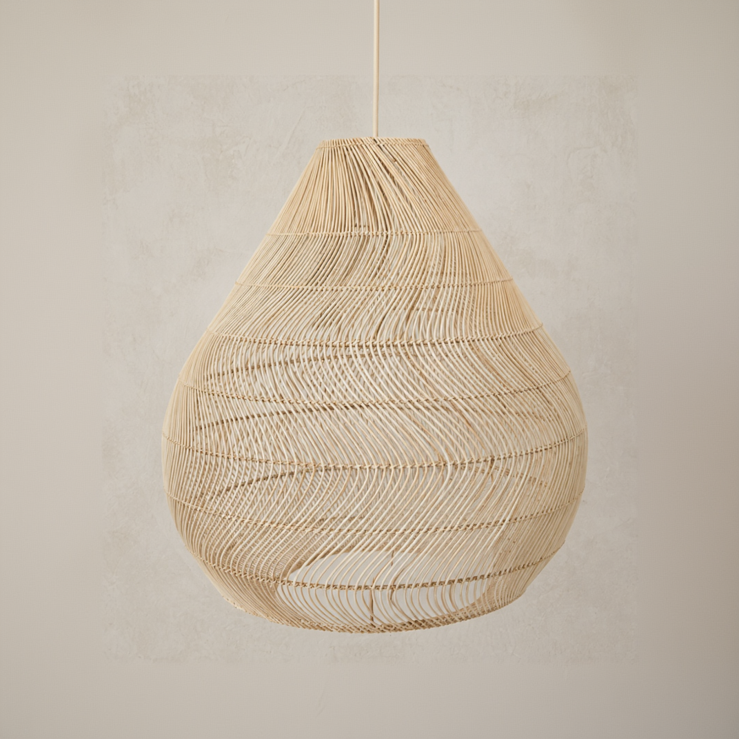 Jolina Natural Rattan Pendant Light