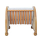Pensy Rattan and Teak Wood Armchair with Cushion