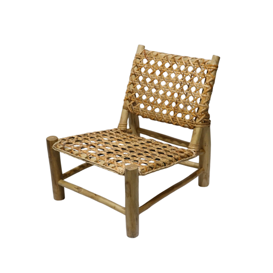 River Rattan Sofa Set – Mediterranean-Inspired 3-Piece Wooden & Rattan Seating Collection