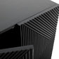 Osceola Cabinet 2 Doors Black Solid Wood