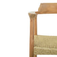 Bridgeford Solid Teak Wood Dining Chair with Arm