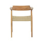 Bridgeford Solid Teak Wood Dining Chair with Arm